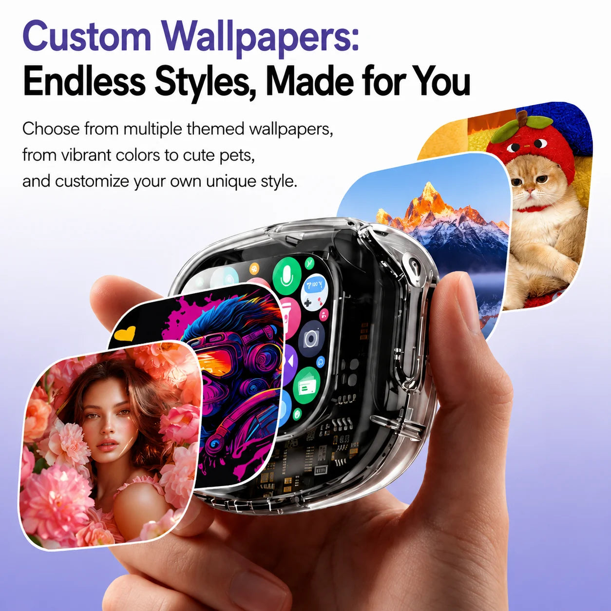 Wireless Bluetooth Headphones,144 Language Real Time Translation Earphones with Smart Touch Screen