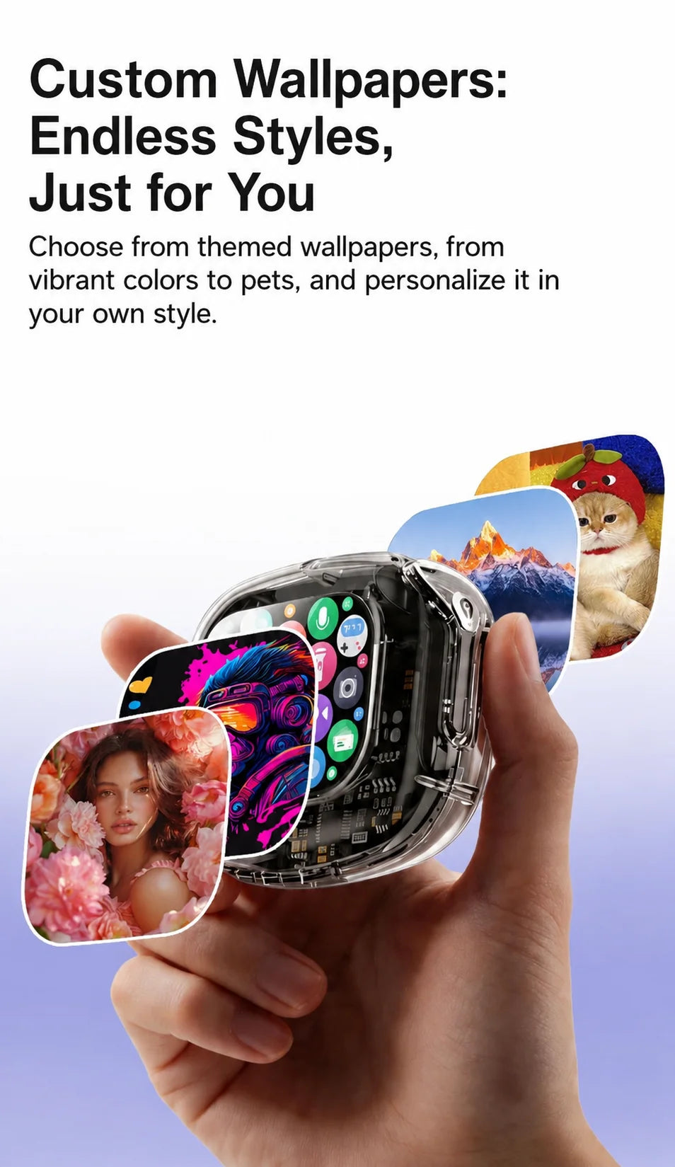 Wireless Bluetooth Headphones,144 Language Real Time Translation Earphones with Smart Touch Screen