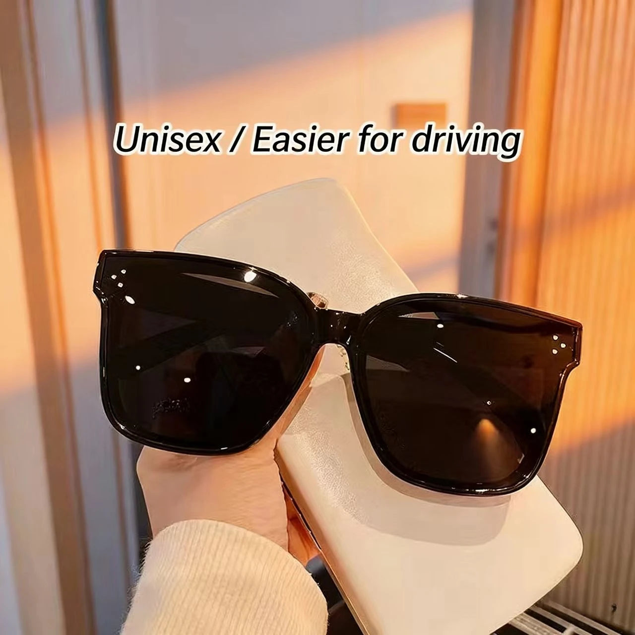 Women Men, UV400 Protection Driving Shades,Trendy All-Match Fashion Sun Glasses
