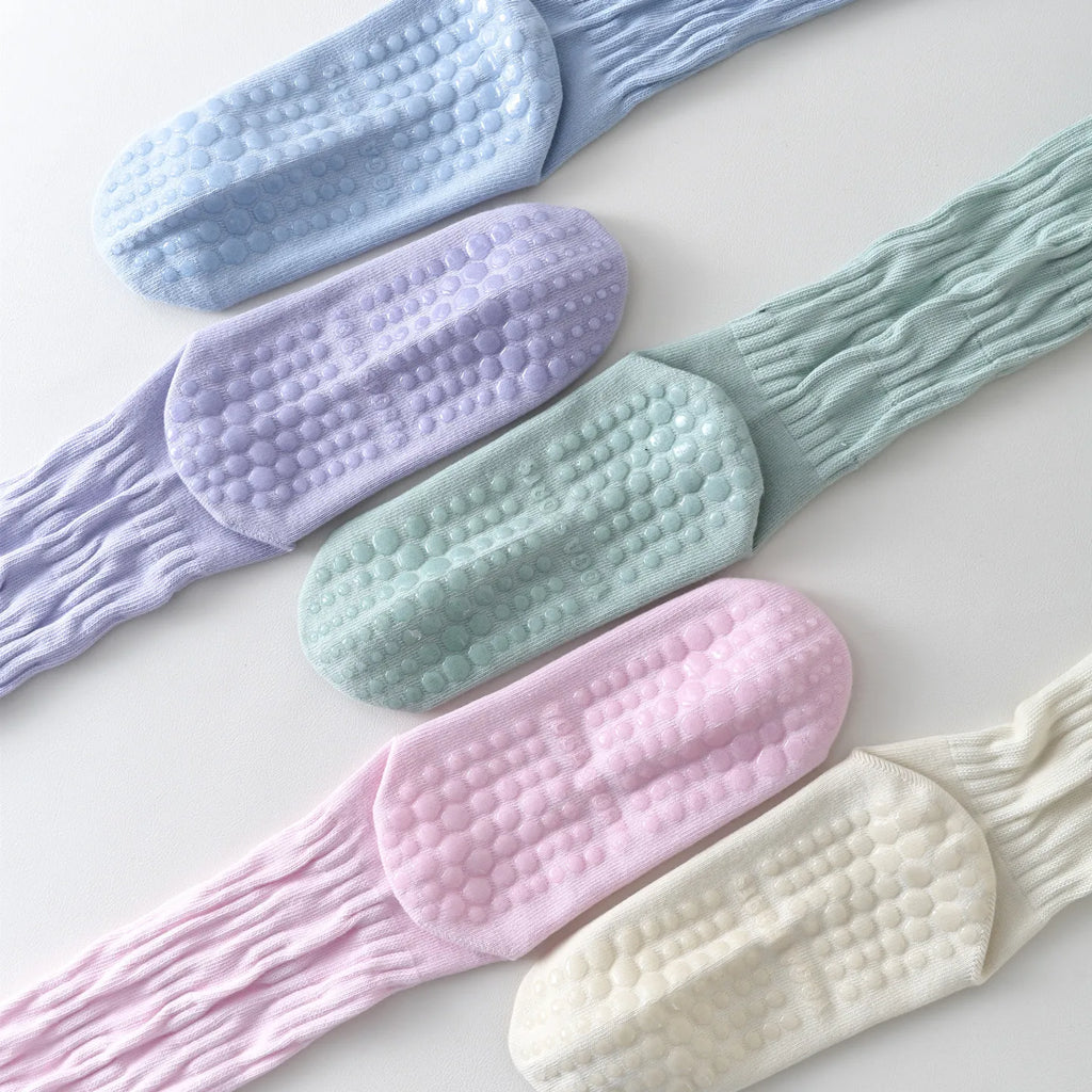 Yoga Socks Knitted Cotton Breathable Indoor Floor Dance Sports Socks Professional Silicone Anti-slip Gym Fitness Pilates Socks