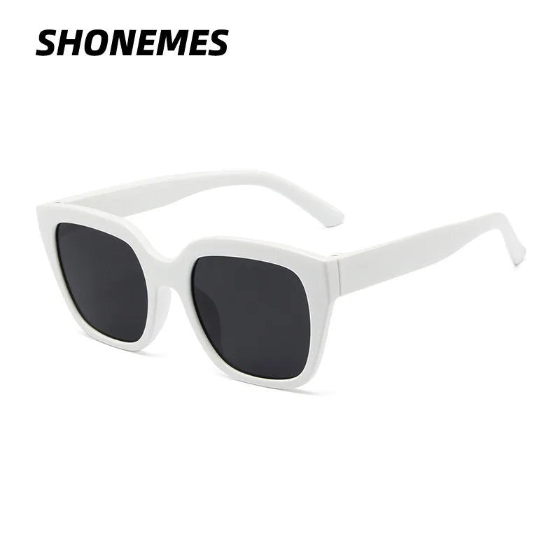 Men Women Shades Big Frame Outdoor UV400 Sun Glasses Black White