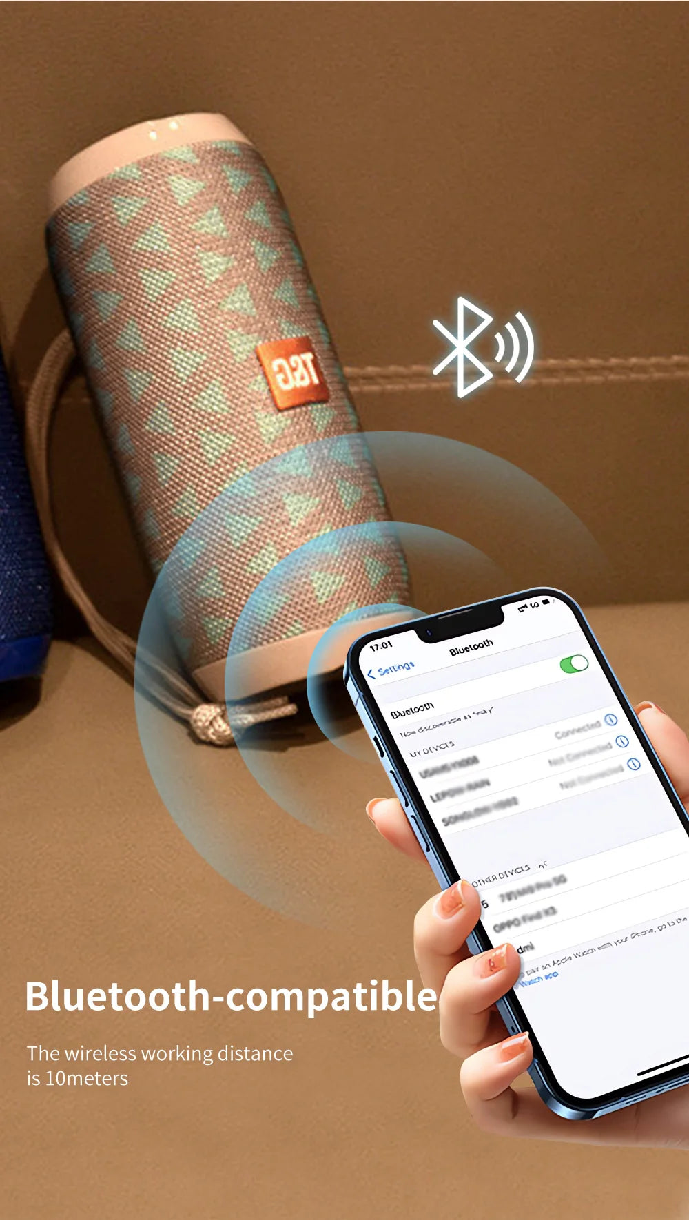 Bluetooth Speaker T&G TG117 Portable TWS Sound Box
