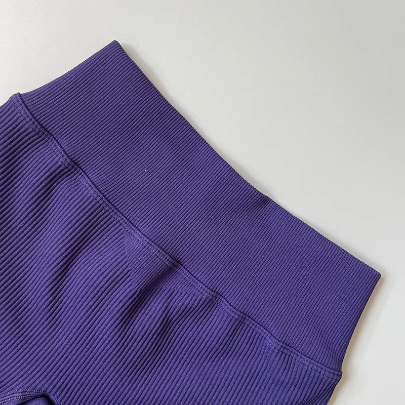 Yoga Short Sets Seamless SportsWear Women Sport Outfit For Woman Crop Top Mini Shorts Suit Workout Clothes Athletic Wear