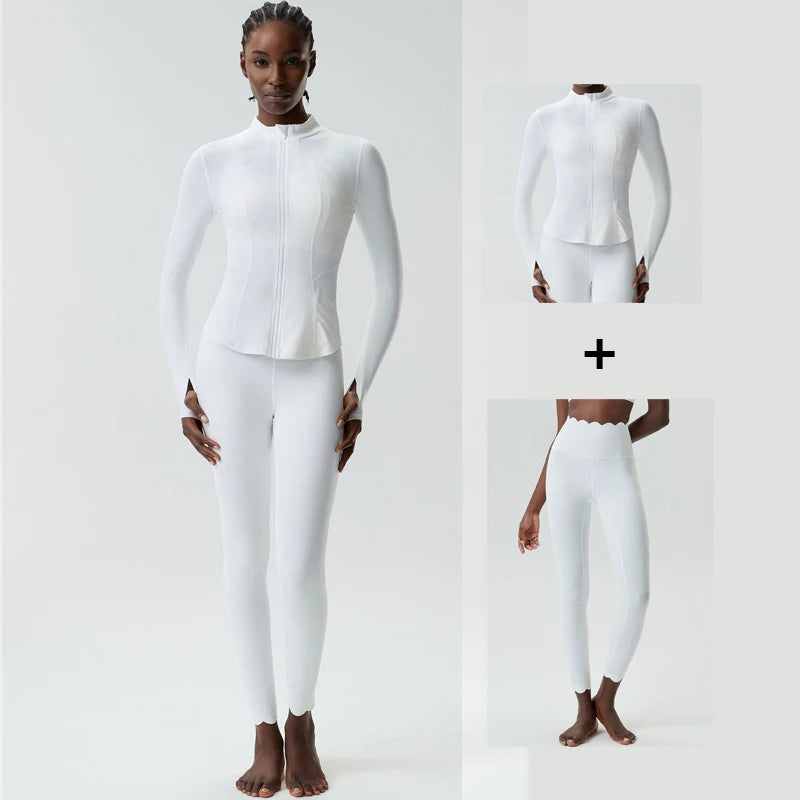 2/3 Pces Fitness Yoga Set Women Solid Color Gym Running Suit Stretch Soft Workout Clothes Female Breathable Quick Dry Sportswear