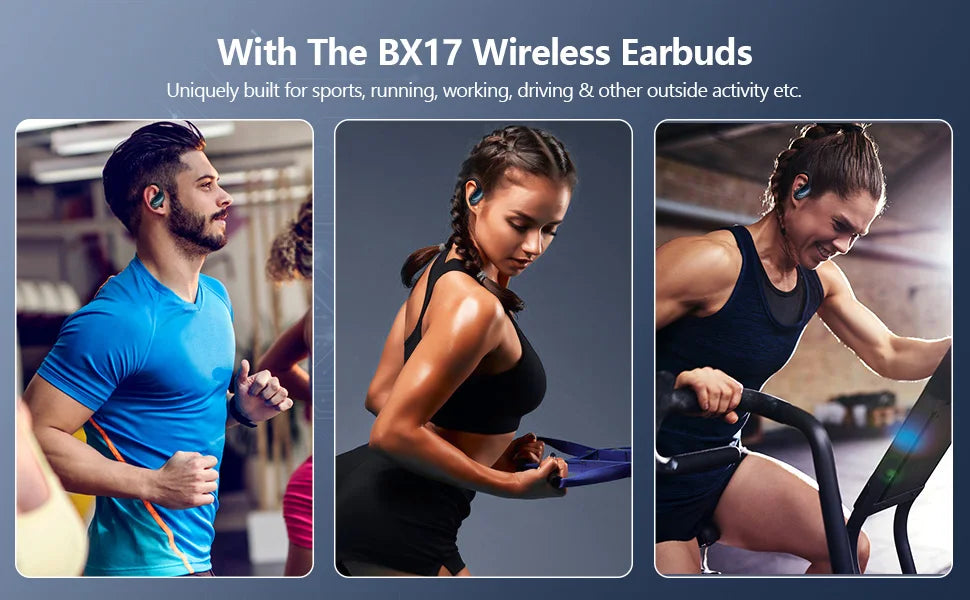 Bluetooth 5.3 Earphones Ear hooks Waterproof Headset for Sports