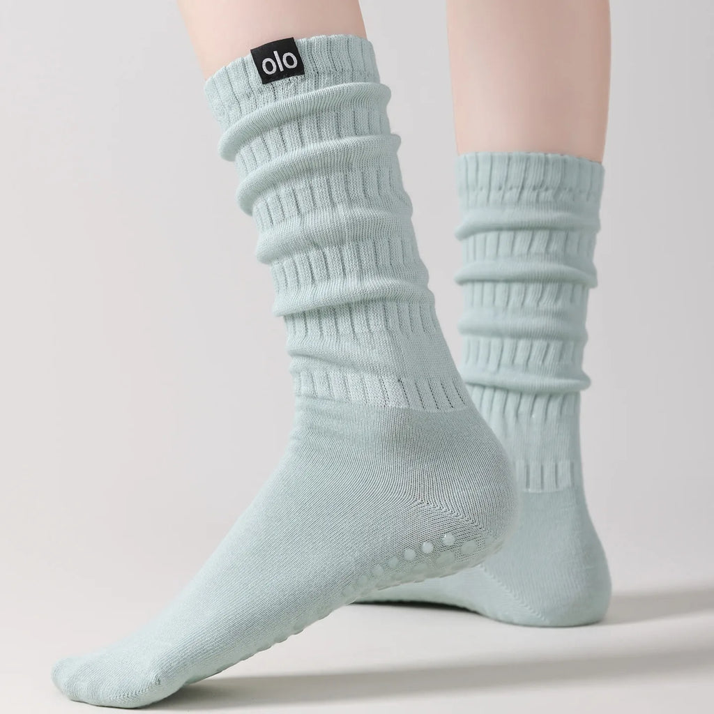 Yoga Socks Knitted Cotton Breathable Indoor Floor Dance Sports Socks Professional Silicone Anti-slip Gym Fitness Pilates Socks