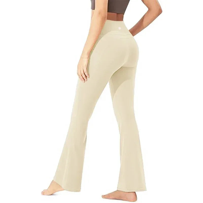 2026 Women's Bootcut Yoga Pants Tummy Control Non See Through Bootleg Gym Workout Pants
