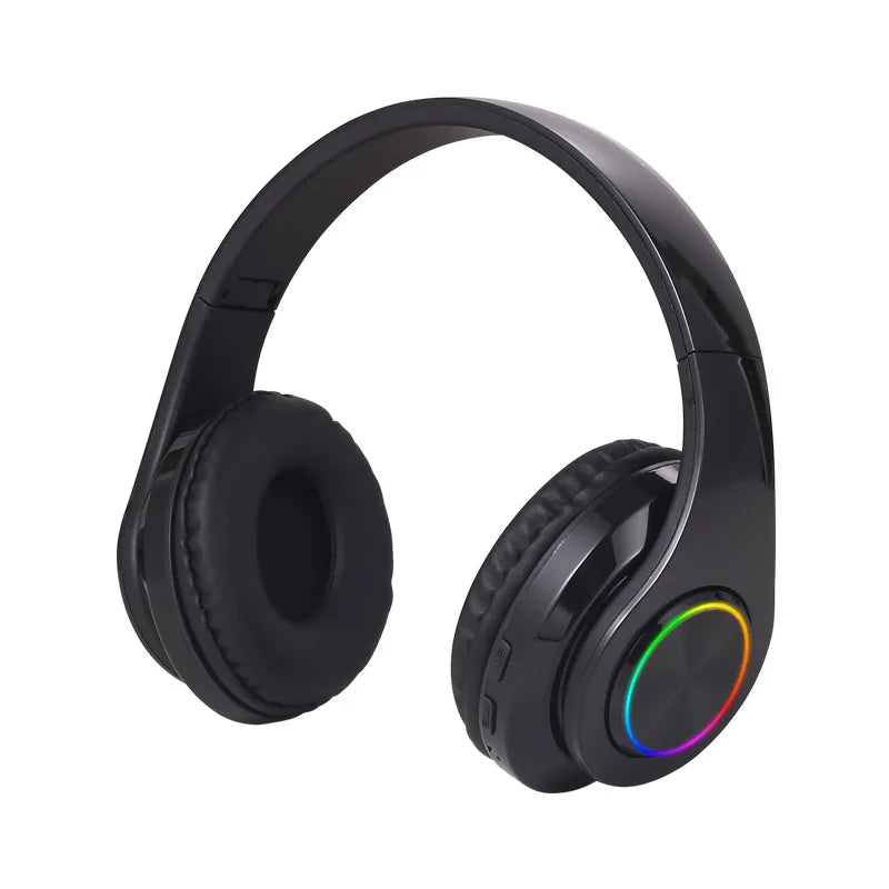 5.0 Headphone With Microphone On-Ear Headset Stereo Sound Earphones Sports Gaming
