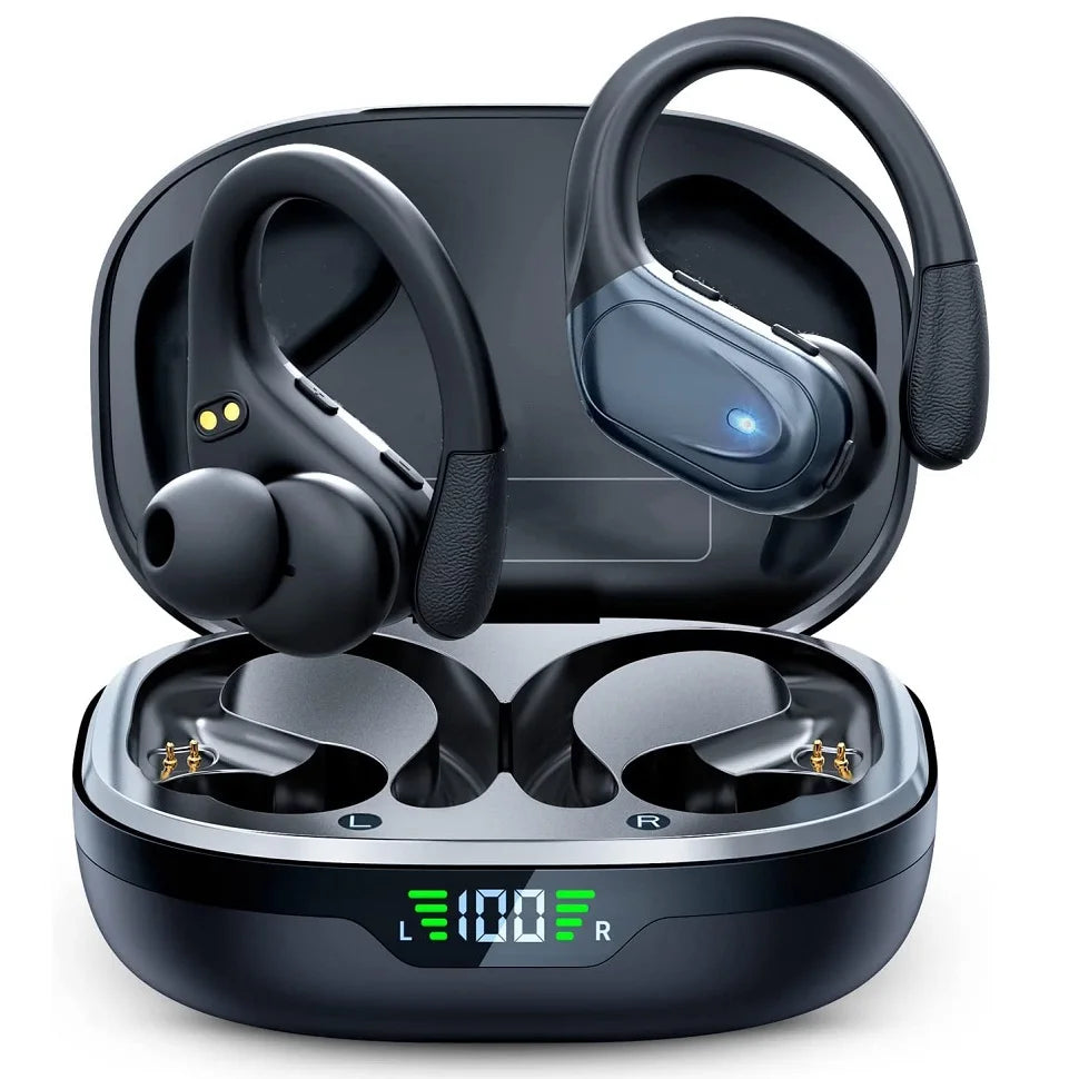 Bluetooth 5.3 Earphones Ear hooks Waterproof Headset for Sports