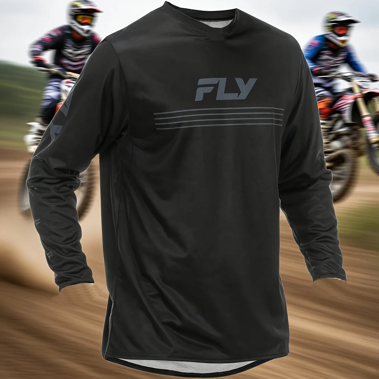 Men's long-sleeved off-road motorcycle mountain bike clothing bicycle motorcycle T-shirt cycling jersey mountain bike top clothe