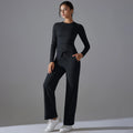 2 Pieces Sportswear Yoga Set Gym Clothes Sportswear Yoga Suits For Women Fitness Set Tracksuits Sports Long Sleeve Gym Leggings