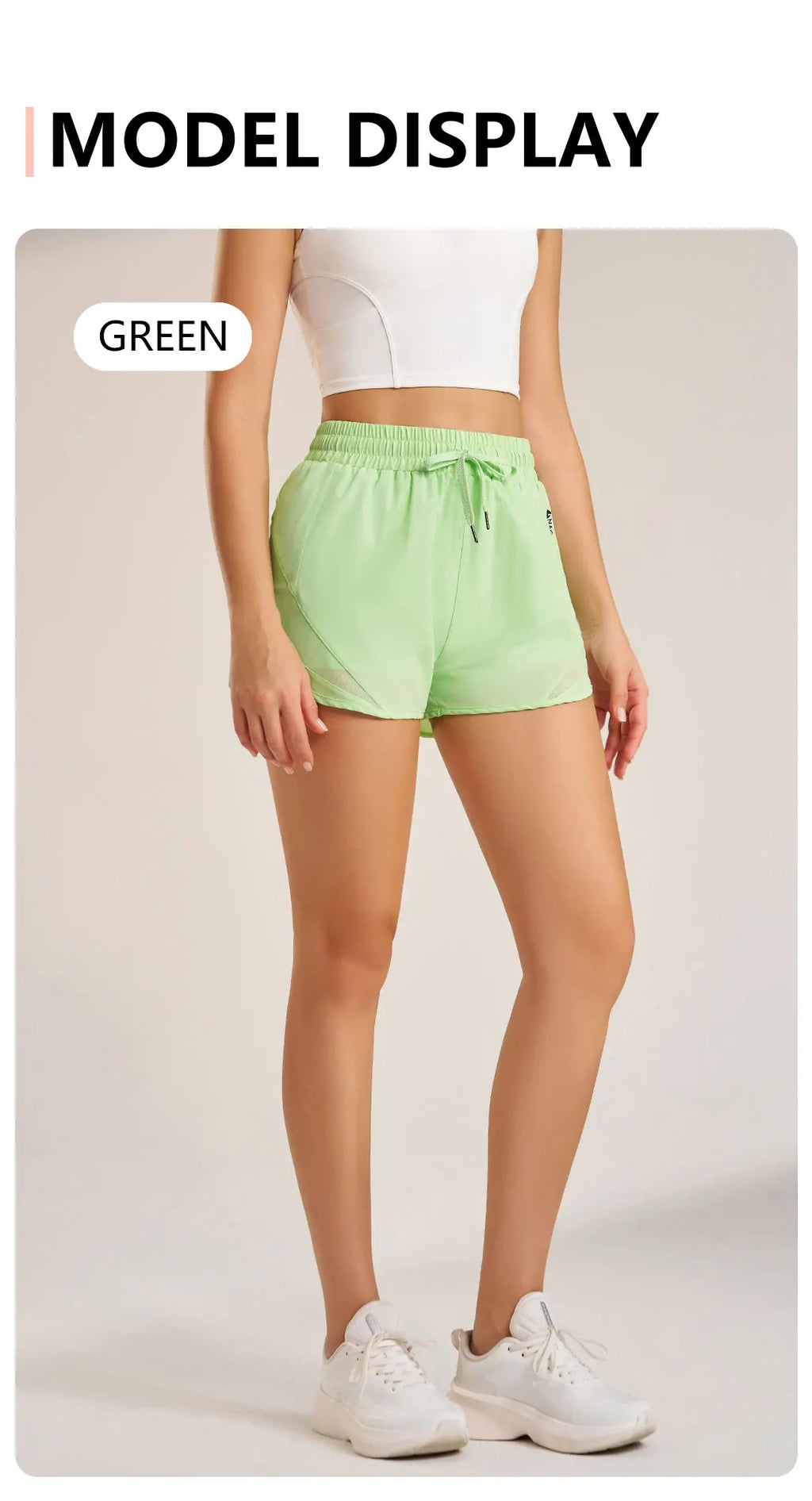 Sports shorts women's yoga fitness high waist loose three-quarter pants high elastic quick-drying breathable anti-glare