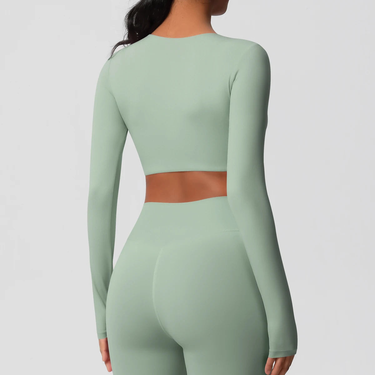 Yoga Shirts For Women Long Sleeve With Padded Fitness Running Gym Clothes Workout Dry Fit Breathable High Elastic Sports Top