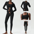2/3 Pces Fitness Yoga Set Women Solid Color Gym Running Suit Stretch Soft Workout Clothes Female Breathable Quick Dry Sportswear