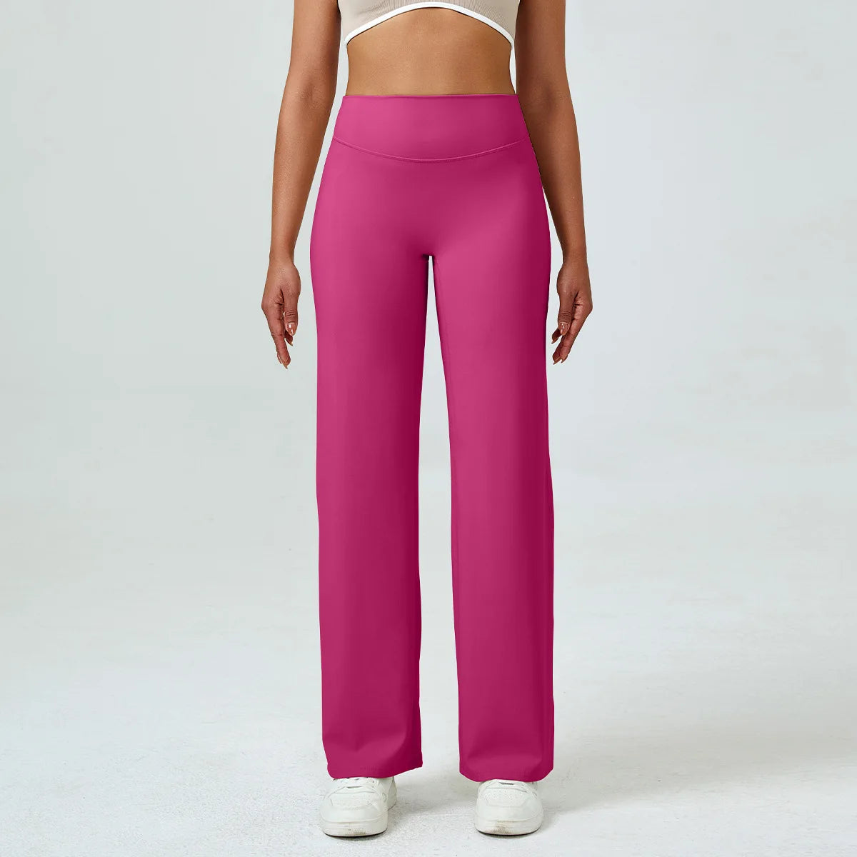 Yoga Pants High Waist Straight Wide Leg Pants Slim-fit Hip-lifting Slimming Yoga Clothing Sports Breathable Quick-drying Fitness