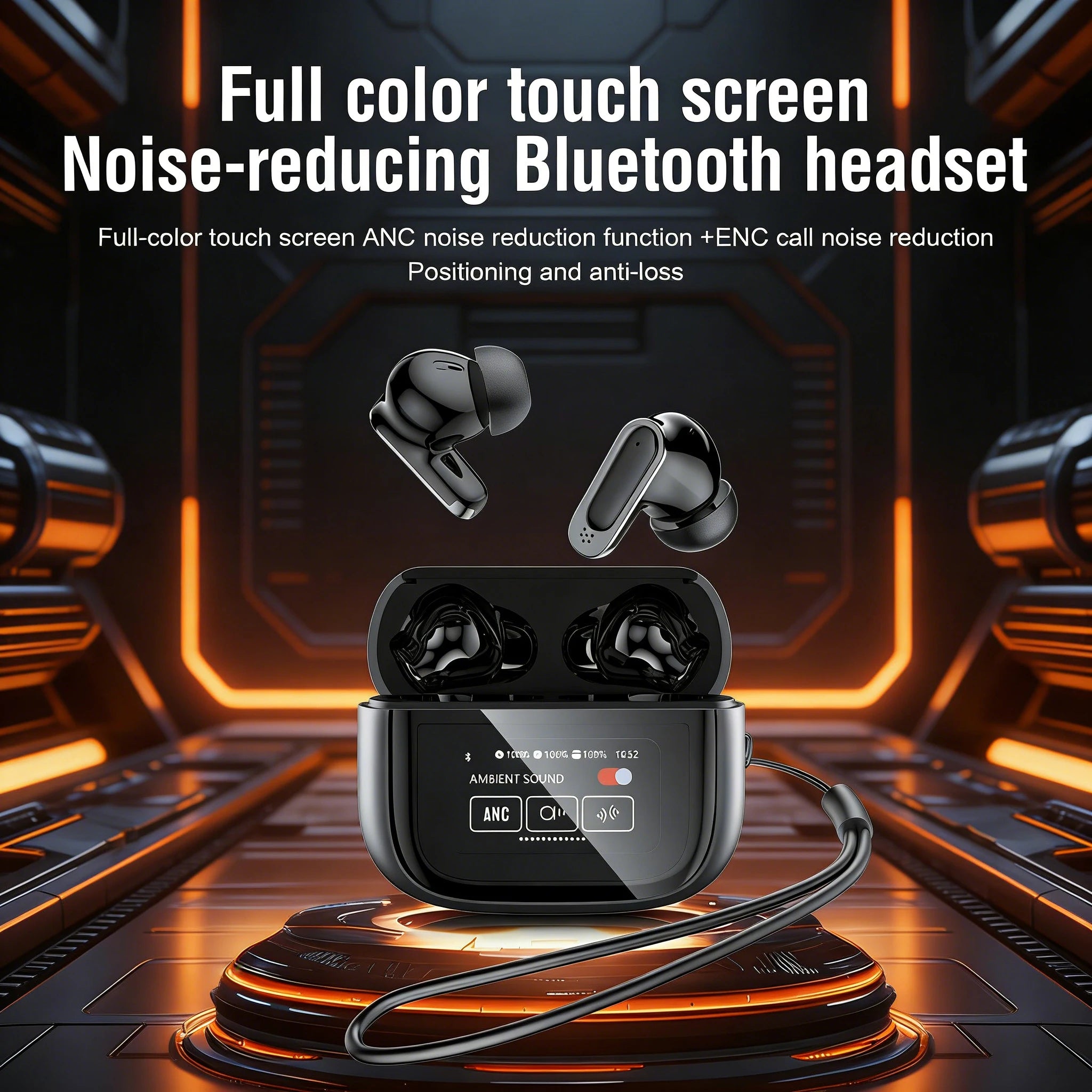 BOSECXT V11 TWS Wireless Earphones Touch Screen Digital Display