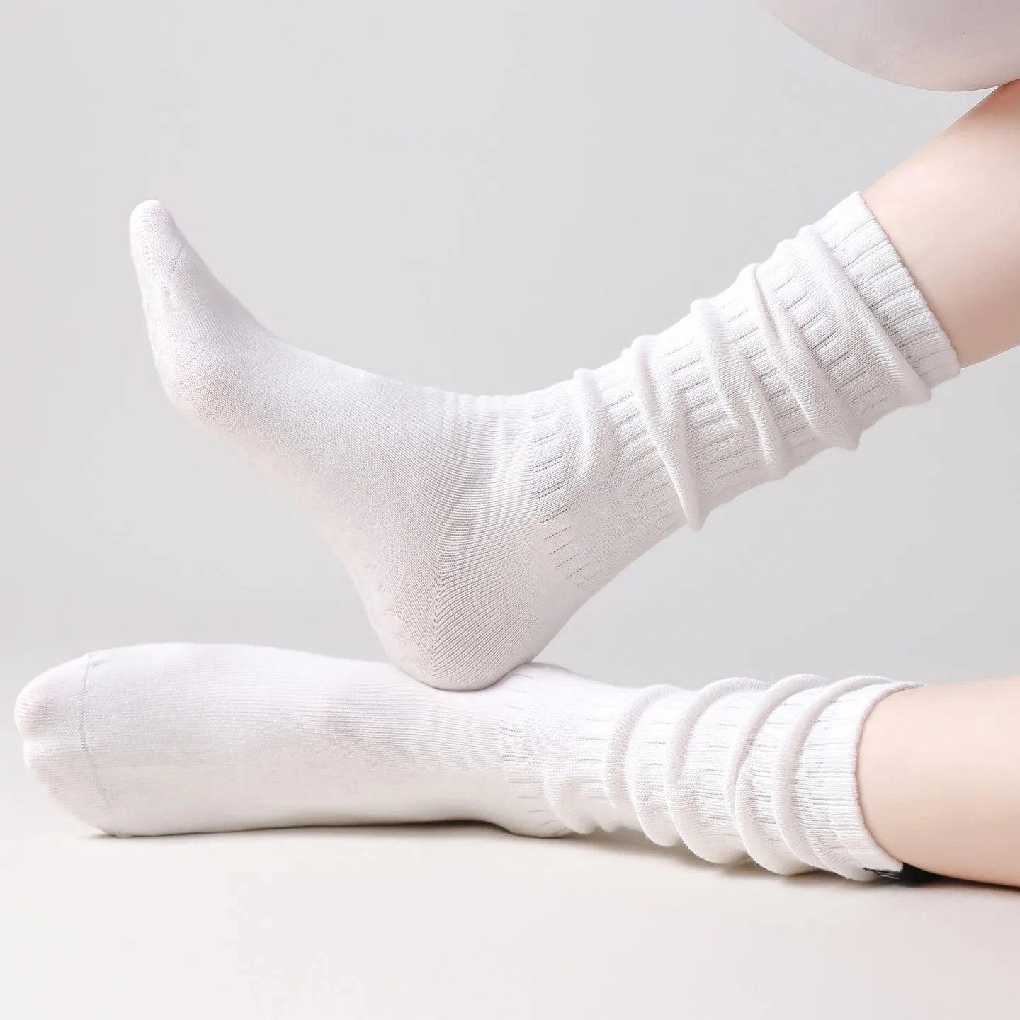 Yoga Socks Knitted Cotton Breathable Indoor Floor Dance Sports Socks Professional Silicone Anti-slip Gym Fitness Pilates Socks