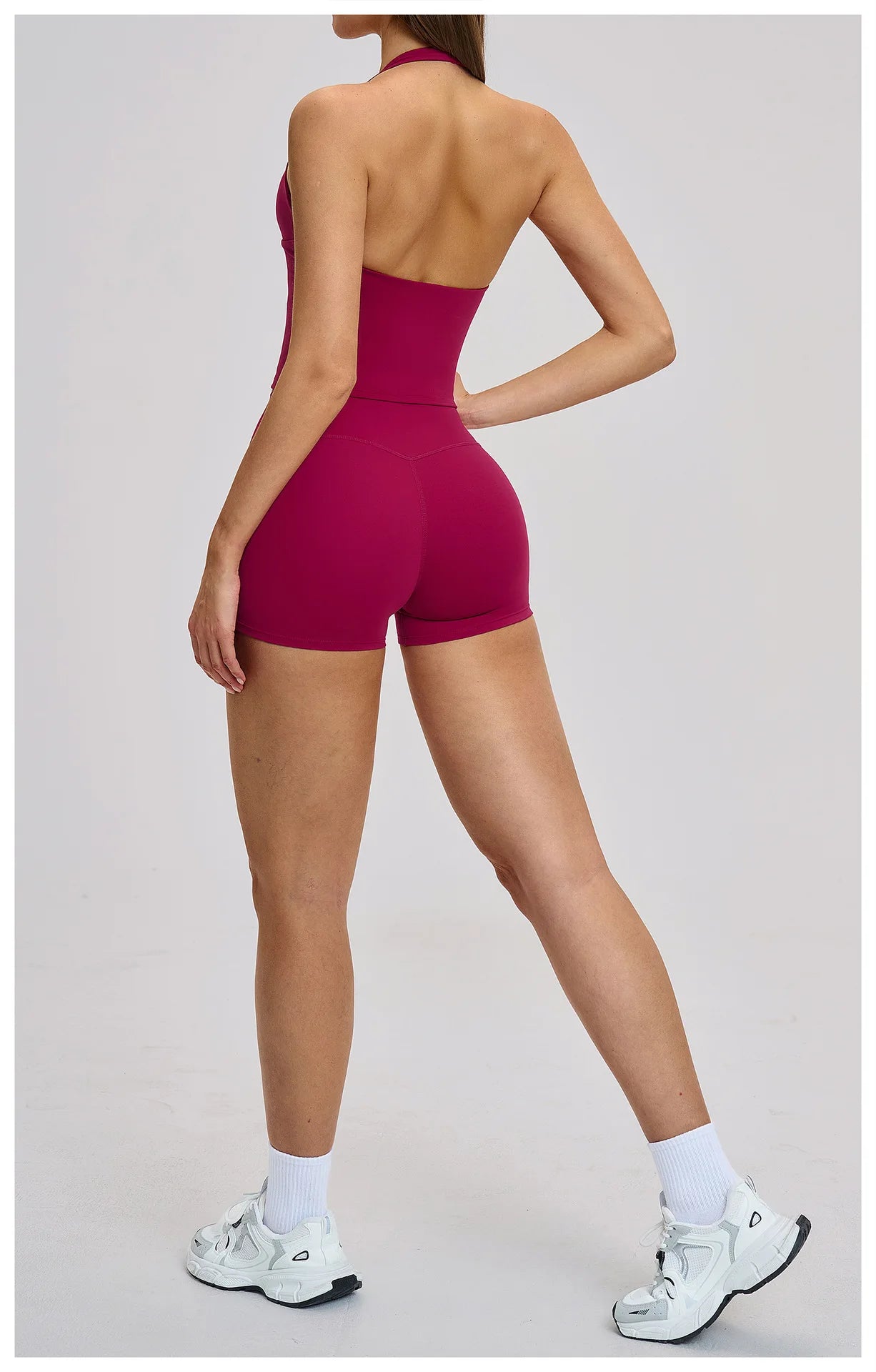 Yoga Set 2 Pieces Women's Tracksuit Sportswear Gym Clothing Workout Clothes High Waist Shorts Sexy Fitness Vest Sports Suit