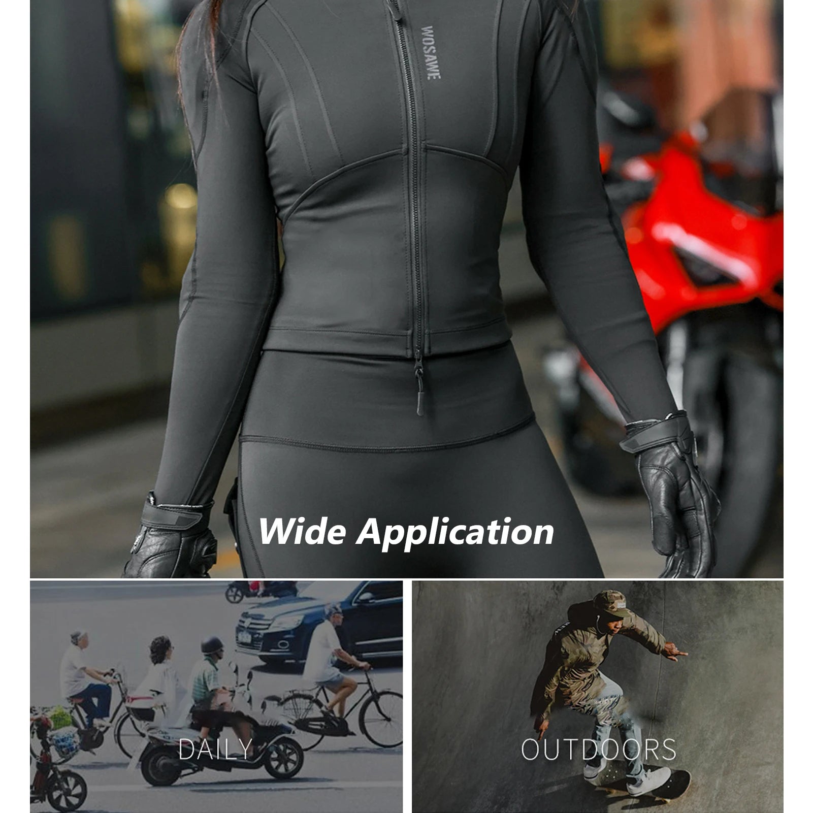 Motorcycle Padded Shirt Women's Mesh Jacket Motorcycle Padded Shirt  Soft Armor Sports Protective Gear Women's Mesh Jacket