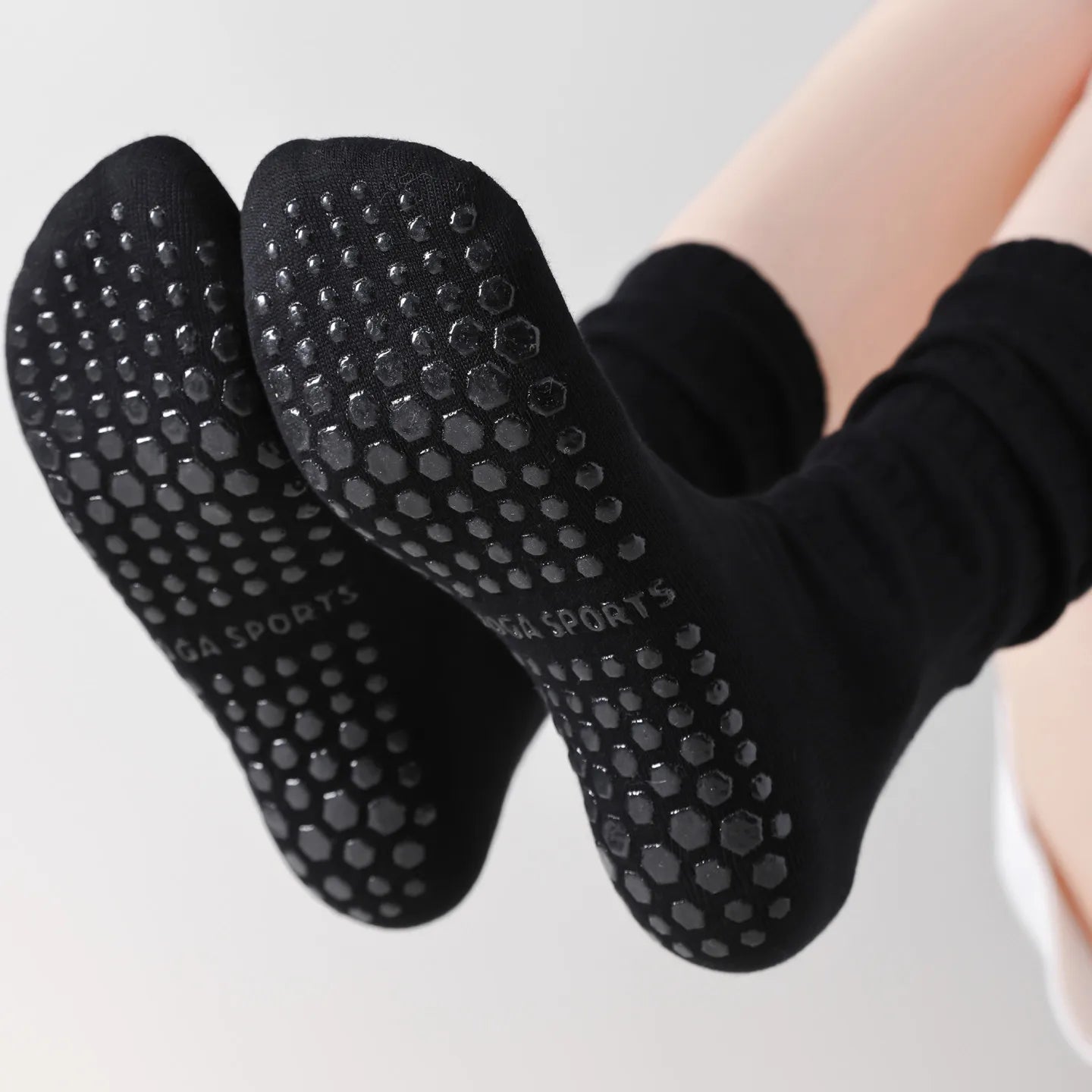 Yoga Socks Knitted Cotton Breathable Indoor Floor Dance Sports Socks Professional Silicone Anti-slip Gym Fitness Pilates Socks