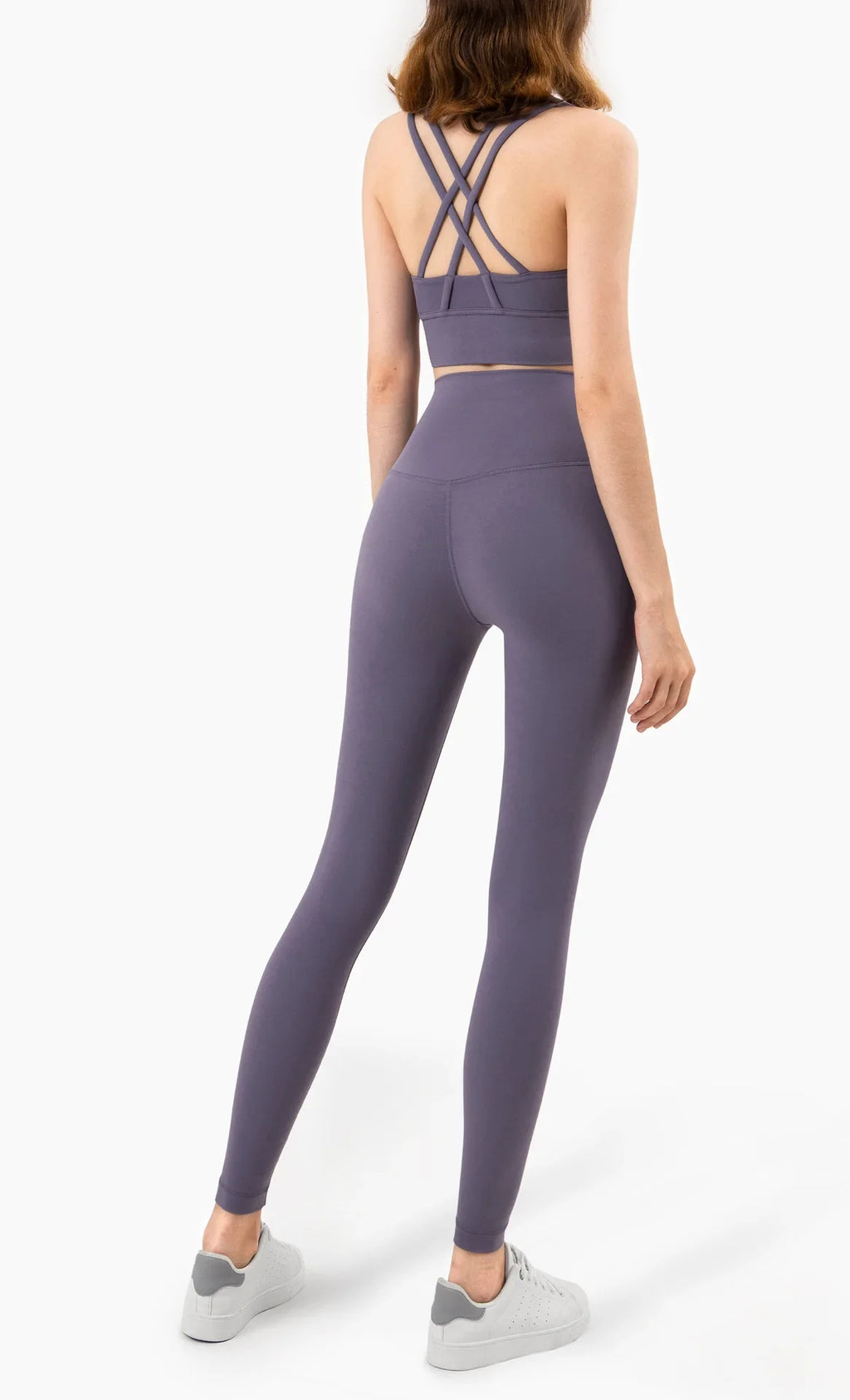 Summer New 2 Piece Yoga Clothes  Women's Tracksuit Athletic Cross Back Nylon Yoga Top Women Sports Bra Leggings Pilates Fitness