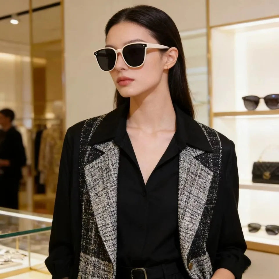 Women Men, UV400 Protection Driving Shades,Trendy All-Match Fashion Sun Glasses