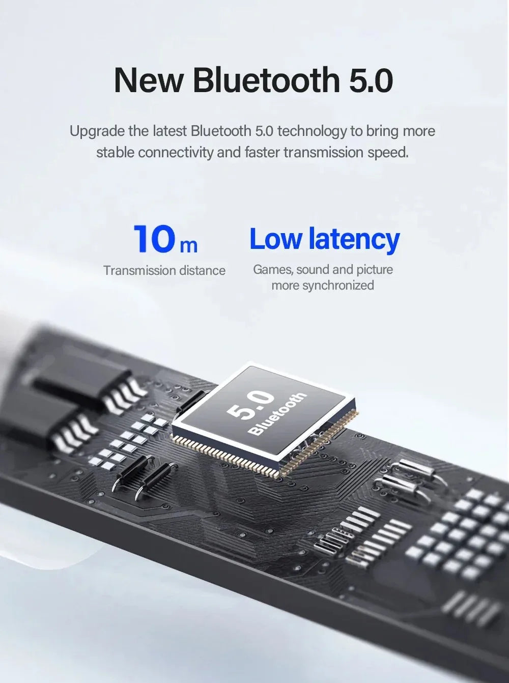 New LP40 NEW Bluetooth V5.0 Earphones Anti-sweat Lightweight Headphones Compatible With Smart Phone Laptop Computer Earbuds