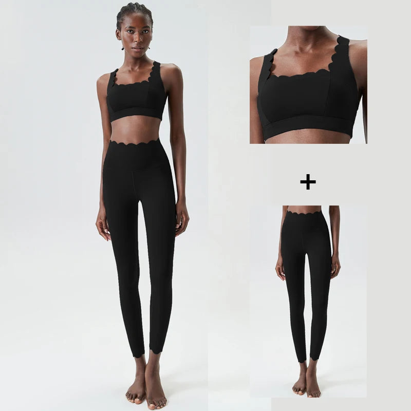 2/3 Pces Fitness Yoga Set Women Solid Color Gym Running Suit Stretch Soft Workout Clothes Female Breathable Quick Dry Sportswear