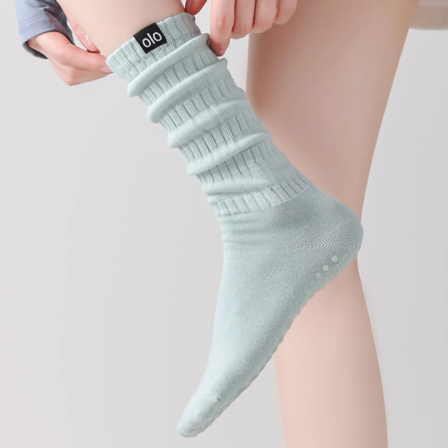 Yoga Socks Knitted Cotton Breathable Indoor Floor Dance Sports Socks Professional Silicone Anti-slip Gym Fitness Pilates Socks