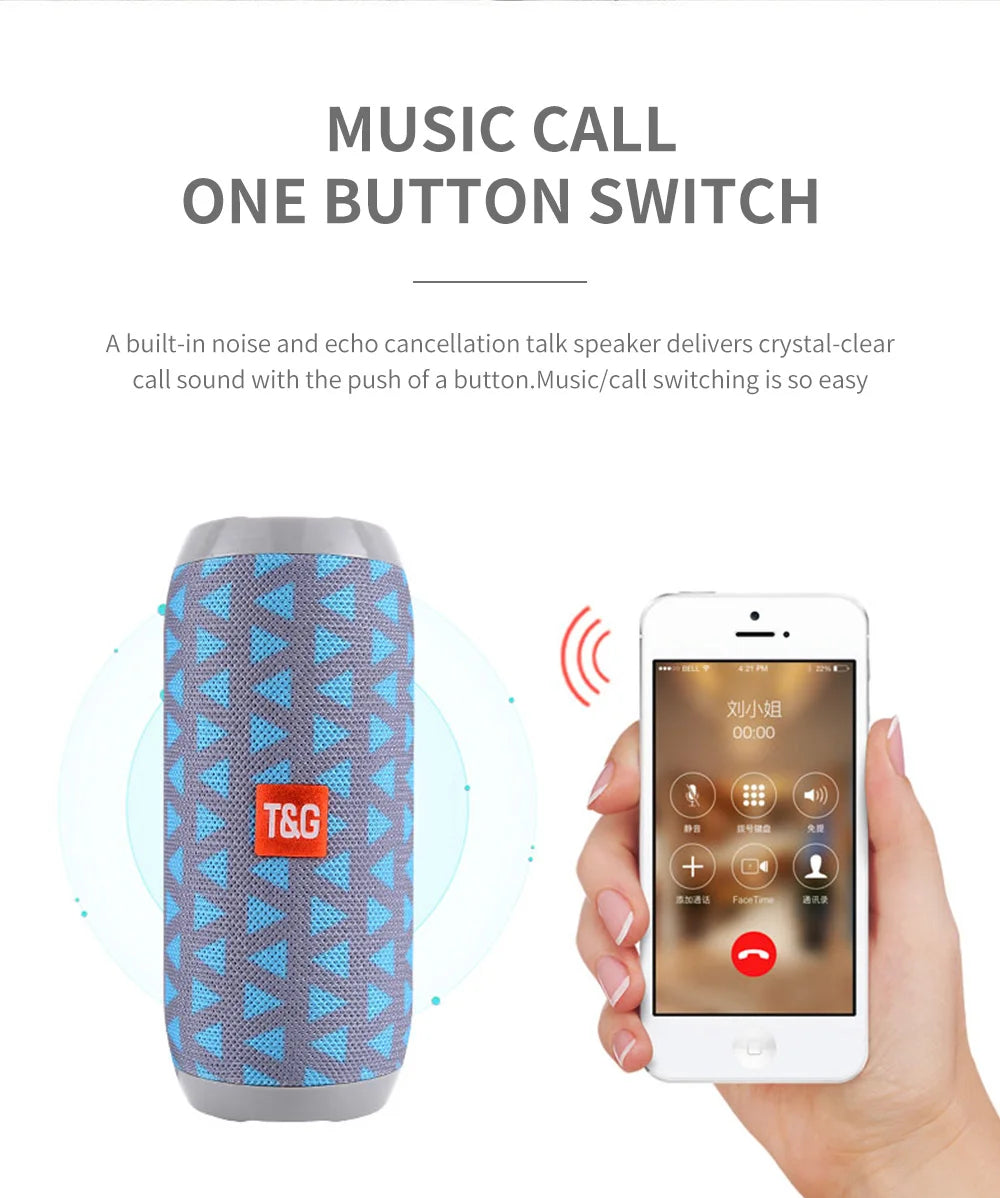 Bluetooth Speaker T&G TG117 Portable TWS Sound Box