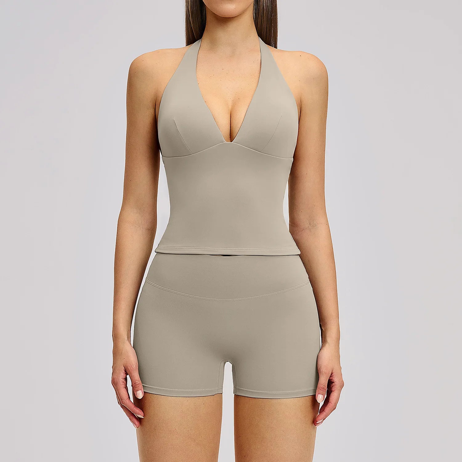 Yoga Set 2 Pieces Women's Tracksuit Sportswear Gym Clothing Workout Clothes High Waist Shorts Sexy Fitness Vest Sports Suit