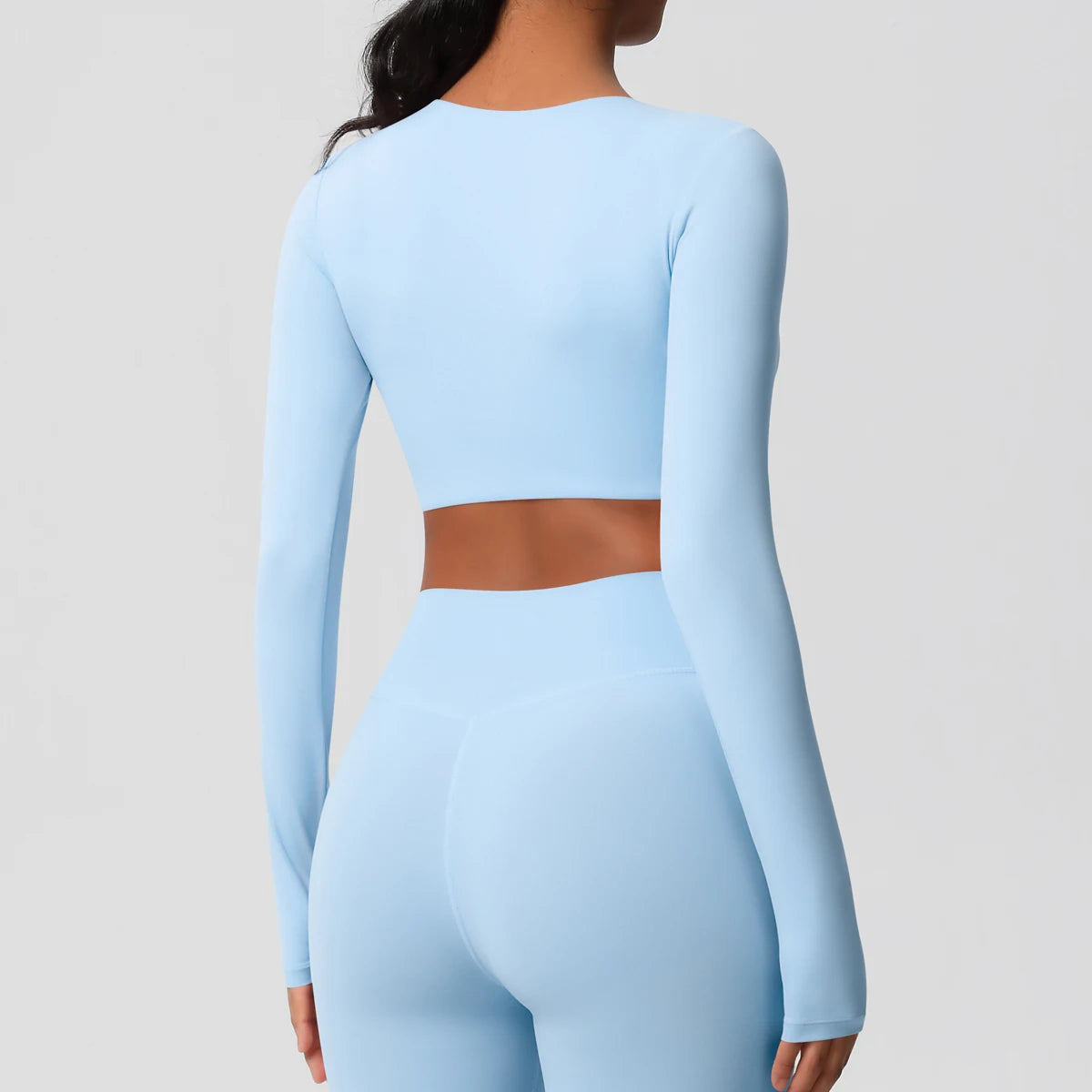 Yoga Shirts For Women Long Sleeve With Padded Fitness Running Gym Clothes Workout Dry Fit Breathable High Elastic Sports Top