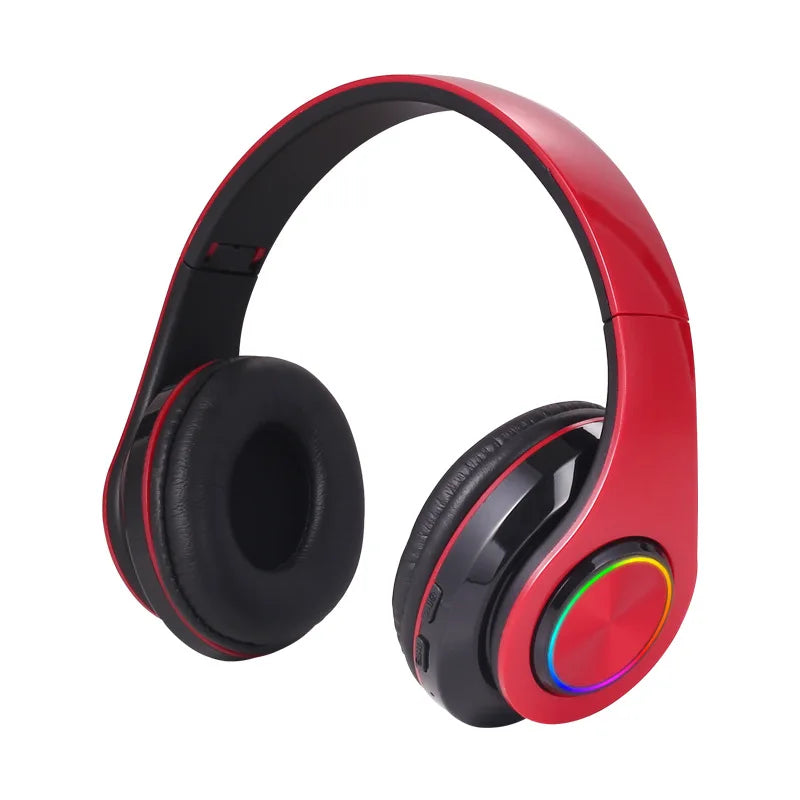 5.0 Headphone With Microphone On-Ear Headset Stereo Sound Earphones Sports Gaming