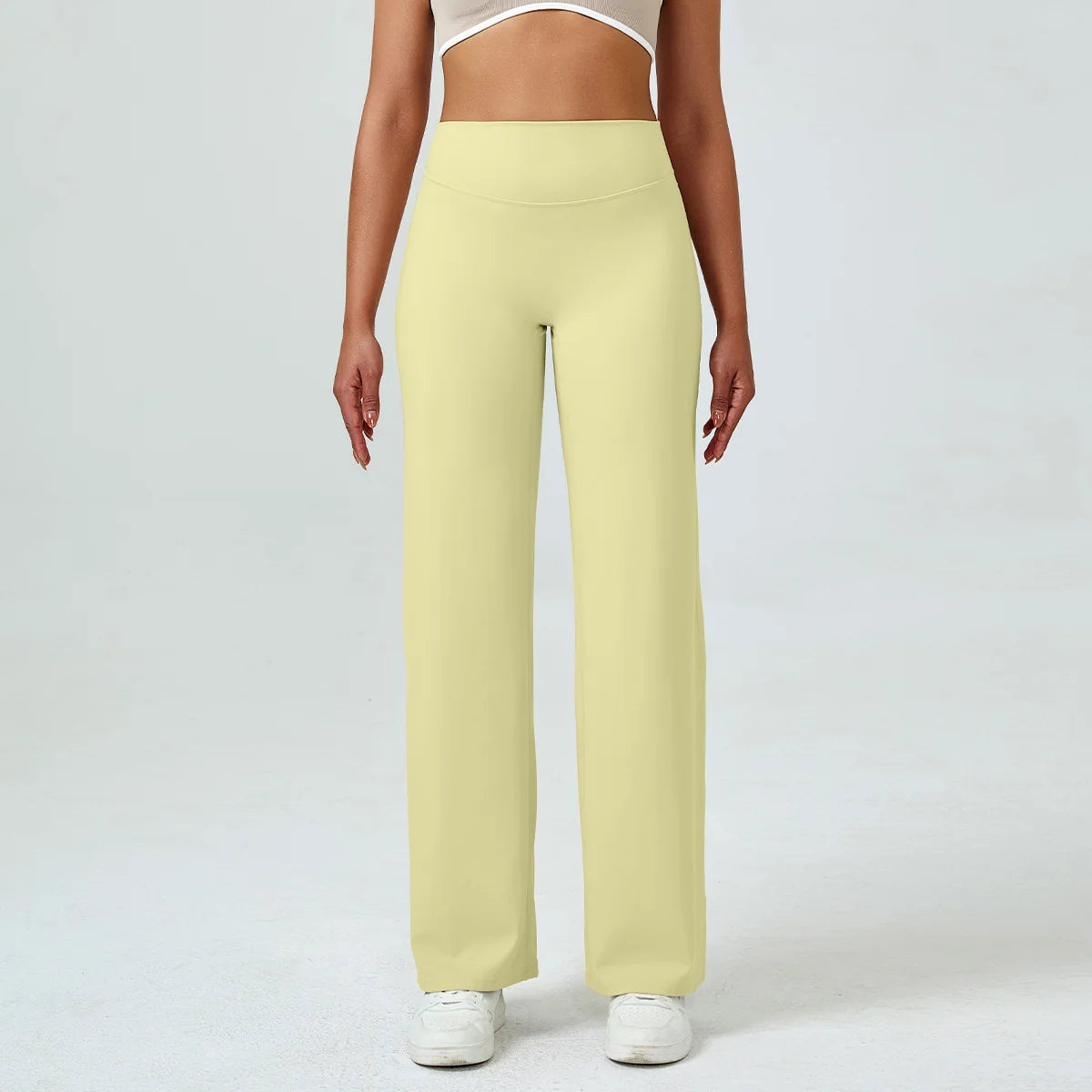 Yoga Pants High Waist Straight Wide Leg Pants Slim-fit Hip-lifting Slimming Yoga Clothing Sports Breathable Quick-drying Fitness