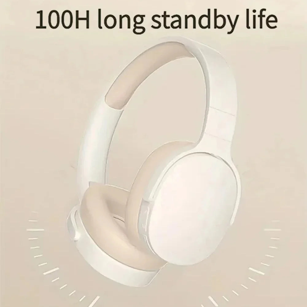 Bluetooth 5.3 Headsets Gaming Headphones Dual Mode Wireless Earphones Foldable Noise Reduction