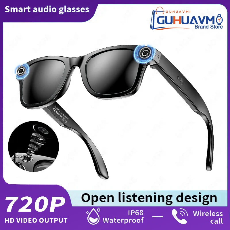 AI Smart Glasses with 8MP Camera Video Recording 100+ Languages Translation