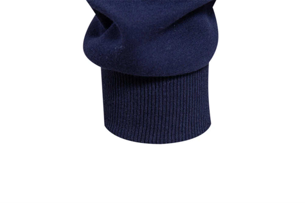 New Autumn Fashion Design Polo Neck Sweatshirts for Men Casual and Social Wear Quality Cotton Mens Sweatshirts