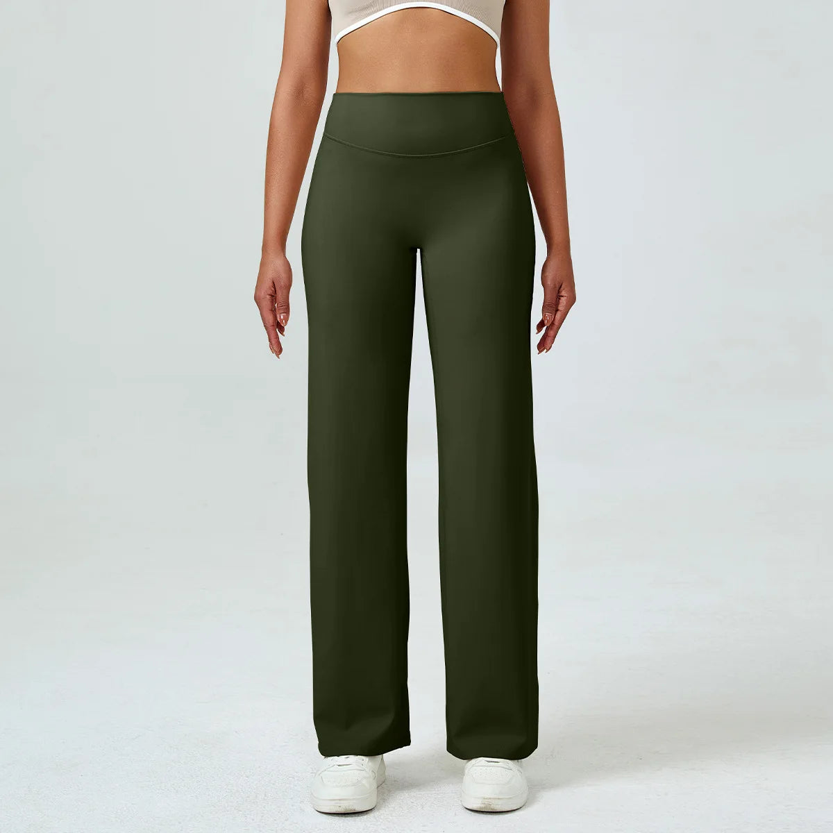 Yoga Pants High Waist Straight Wide Leg Pants Slim-fit Hip-lifting Slimming Yoga Clothing Sports Breathable Quick-drying Fitness