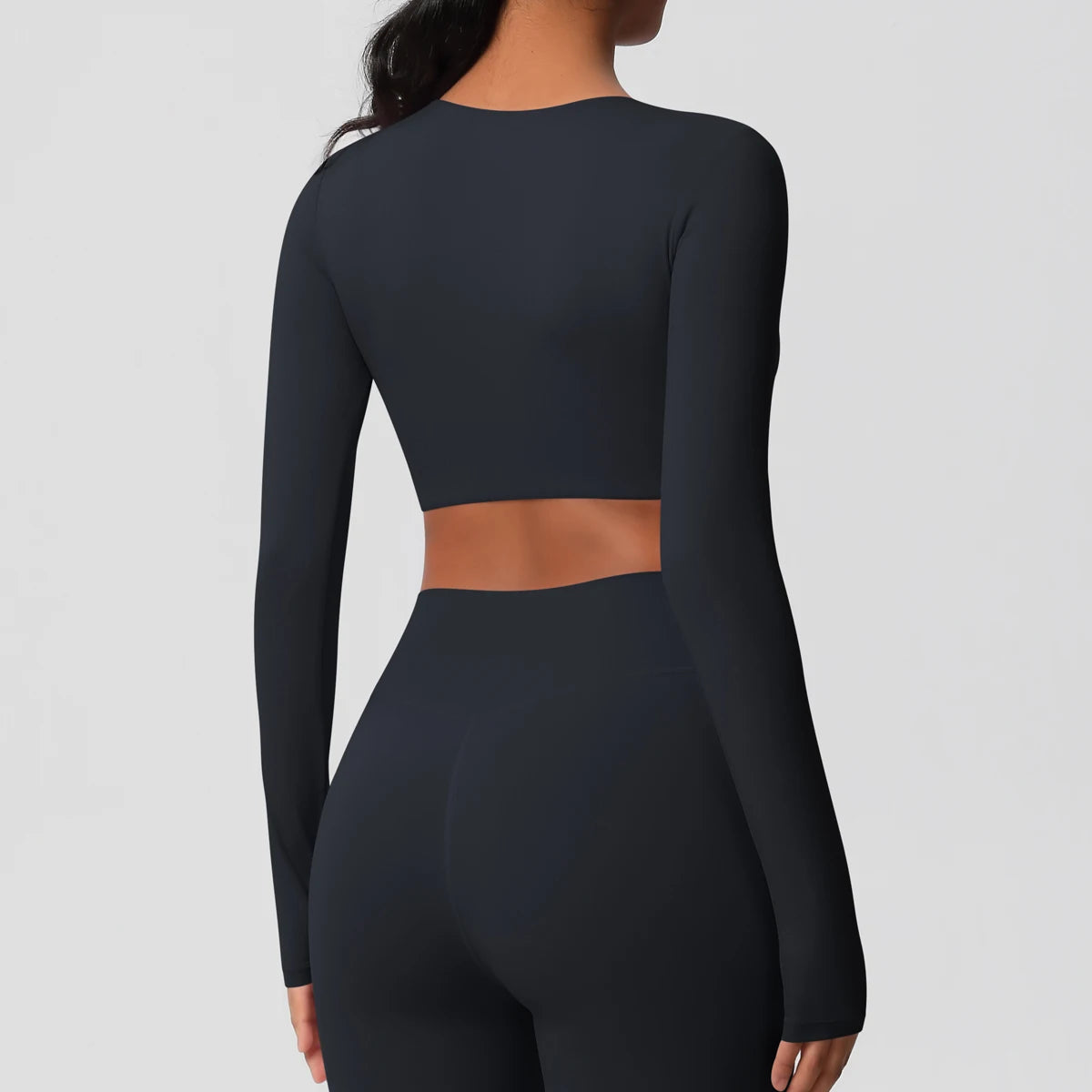 Yoga Shirts For Women Long Sleeve With Padded Fitness Running Gym Clothes Workout Dry Fit Breathable High Elastic Sports Top