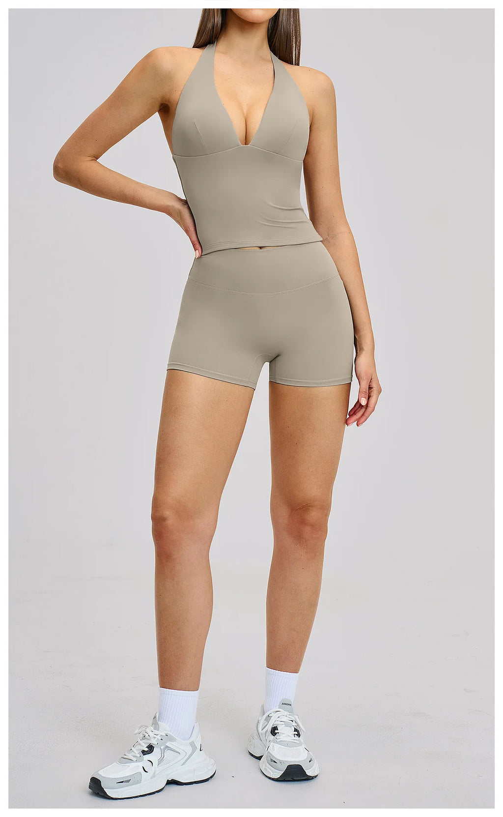 Yoga Set 2 Pieces Women's Tracksuit Sportswear Gym Clothing Workout Clothes High Waist Shorts Sexy Fitness Vest Sports Suit