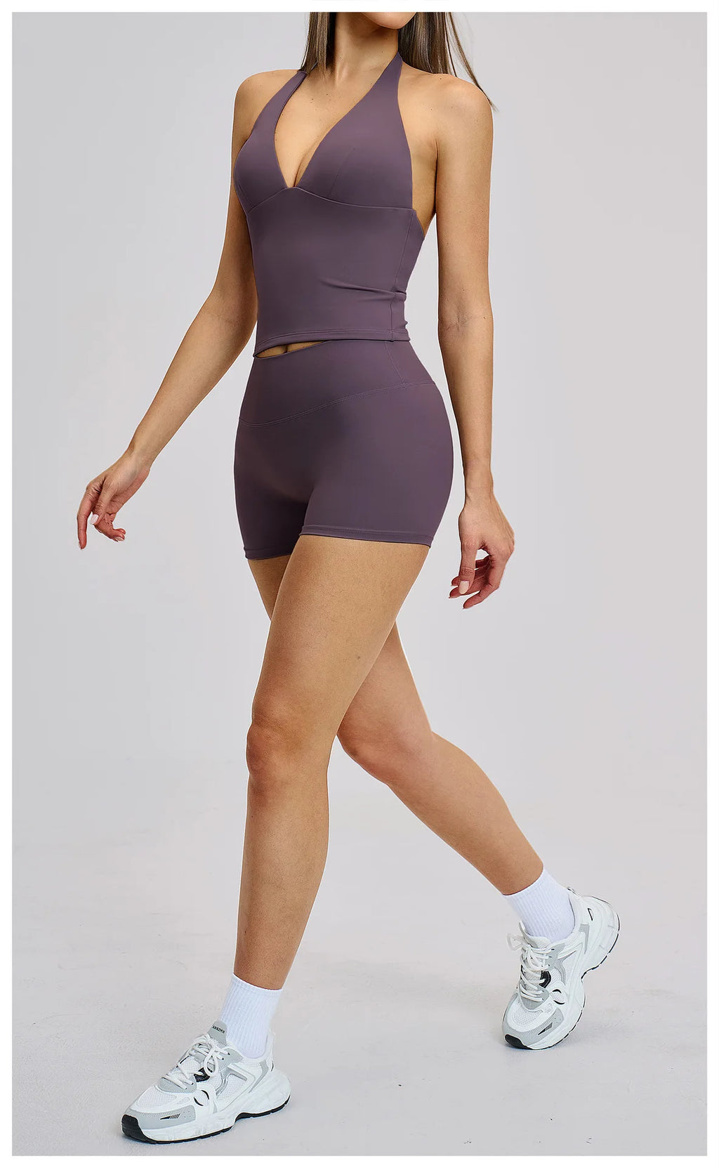 Yoga Set 2 Pieces Women's Tracksuit Sportswear Gym Clothing Workout Clothes High Waist Shorts Sexy Fitness Vest Sports Suit