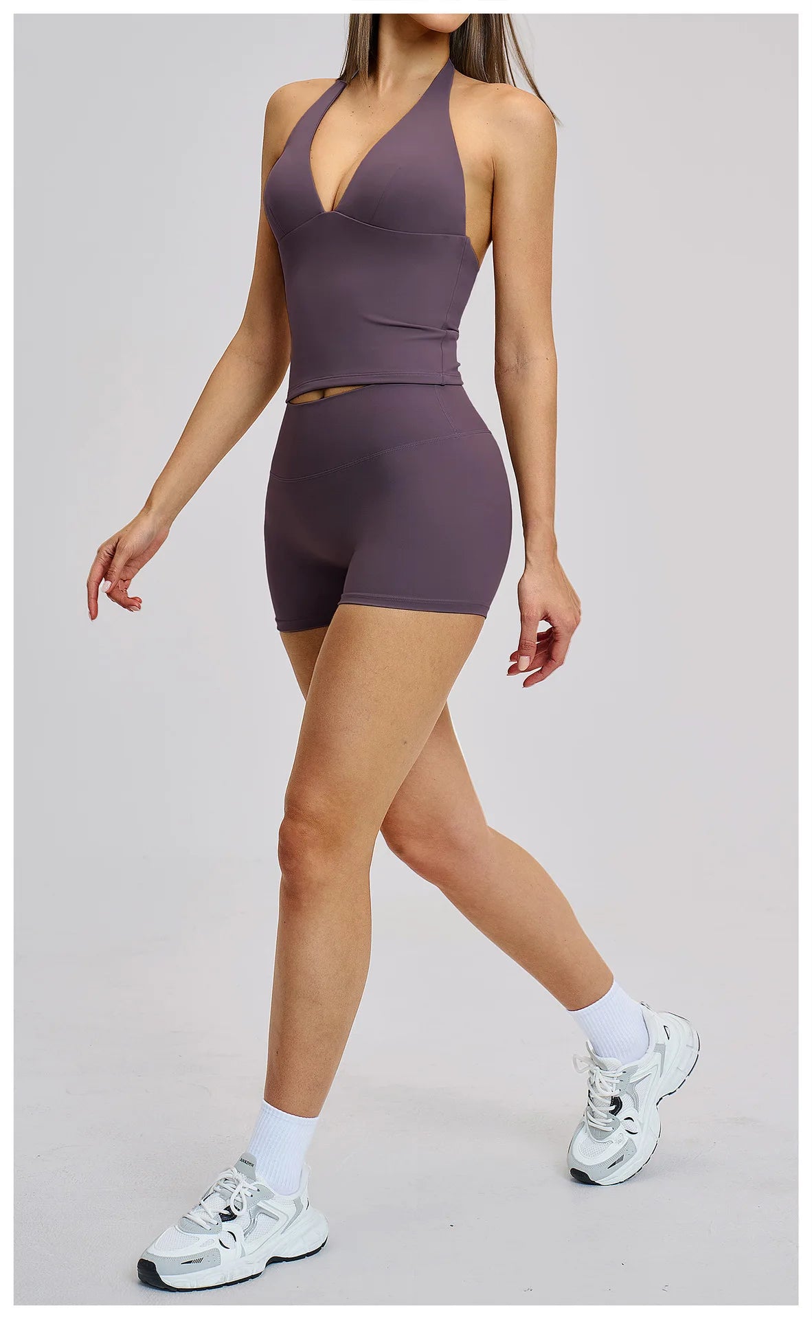 Yoga Set 2 Pieces Women's Tracksuit Sportswear Gym Clothing Workout Clothes High Waist Shorts Sexy Fitness Vest Sports Suit