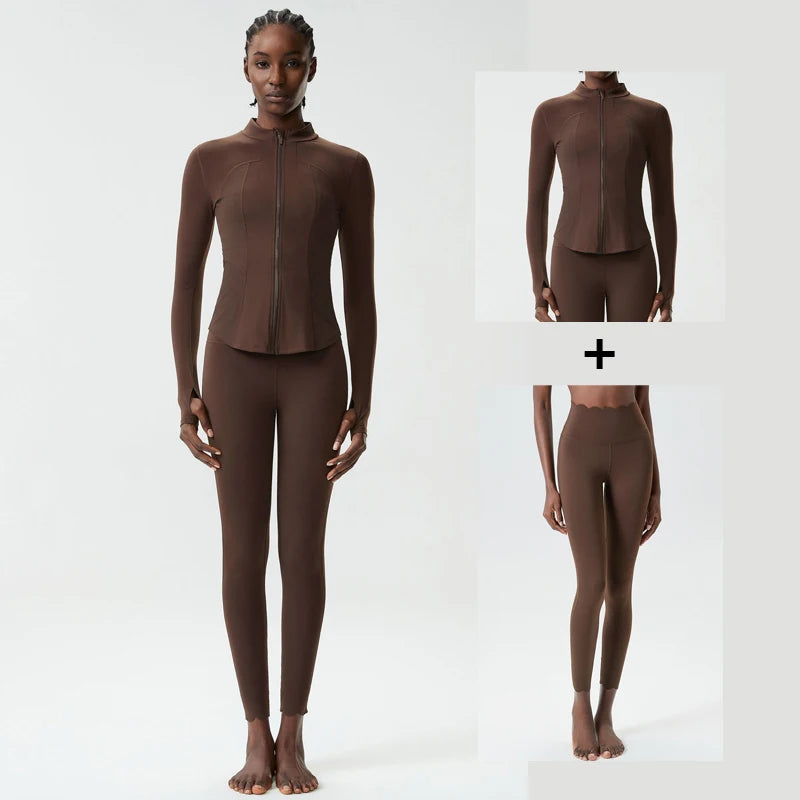 2/3 Pces Fitness Yoga Set Women Solid Color Gym Running Suit Stretch Soft Workout Clothes Female Breathable Quick Dry Sportswear