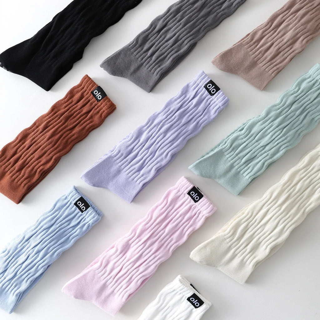 Yoga Socks Knitted Cotton Breathable Indoor Floor Dance Sports Socks Professional Silicone Anti-slip Gym Fitness Pilates Socks