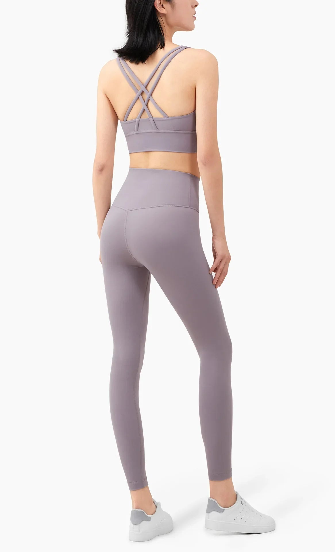 Summer New 2 Piece Yoga Clothes  Women's Tracksuit Athletic Cross Back Nylon Yoga Top Women Sports Bra Leggings Pilates Fitness