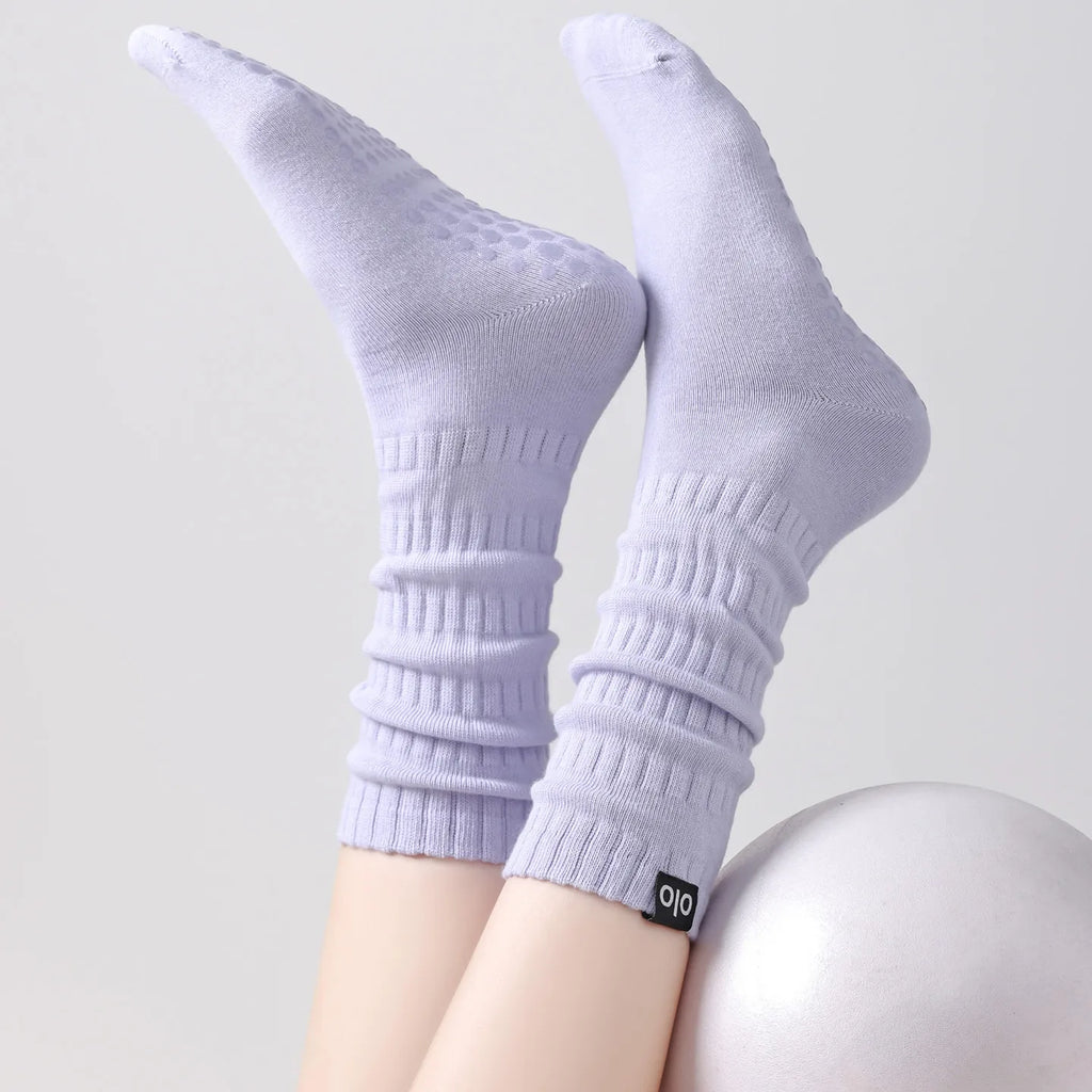 Yoga Socks Knitted Cotton Breathable Indoor Floor Dance Sports Socks Professional Silicone Anti-slip Gym Fitness Pilates Socks