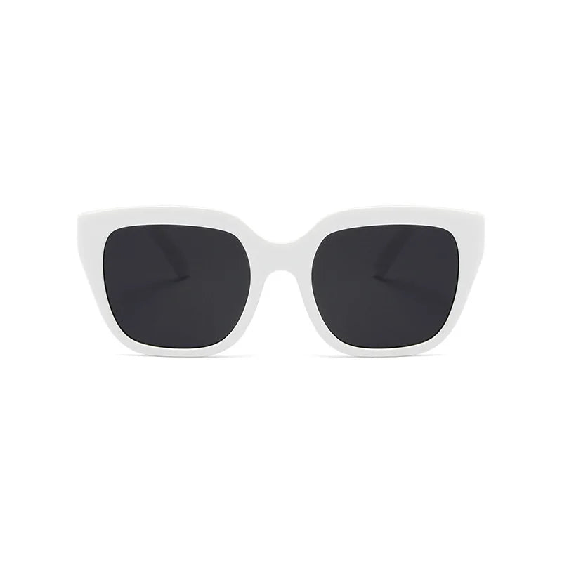Men Women Shades Big Frame Outdoor UV400 Sun Glasses Black White