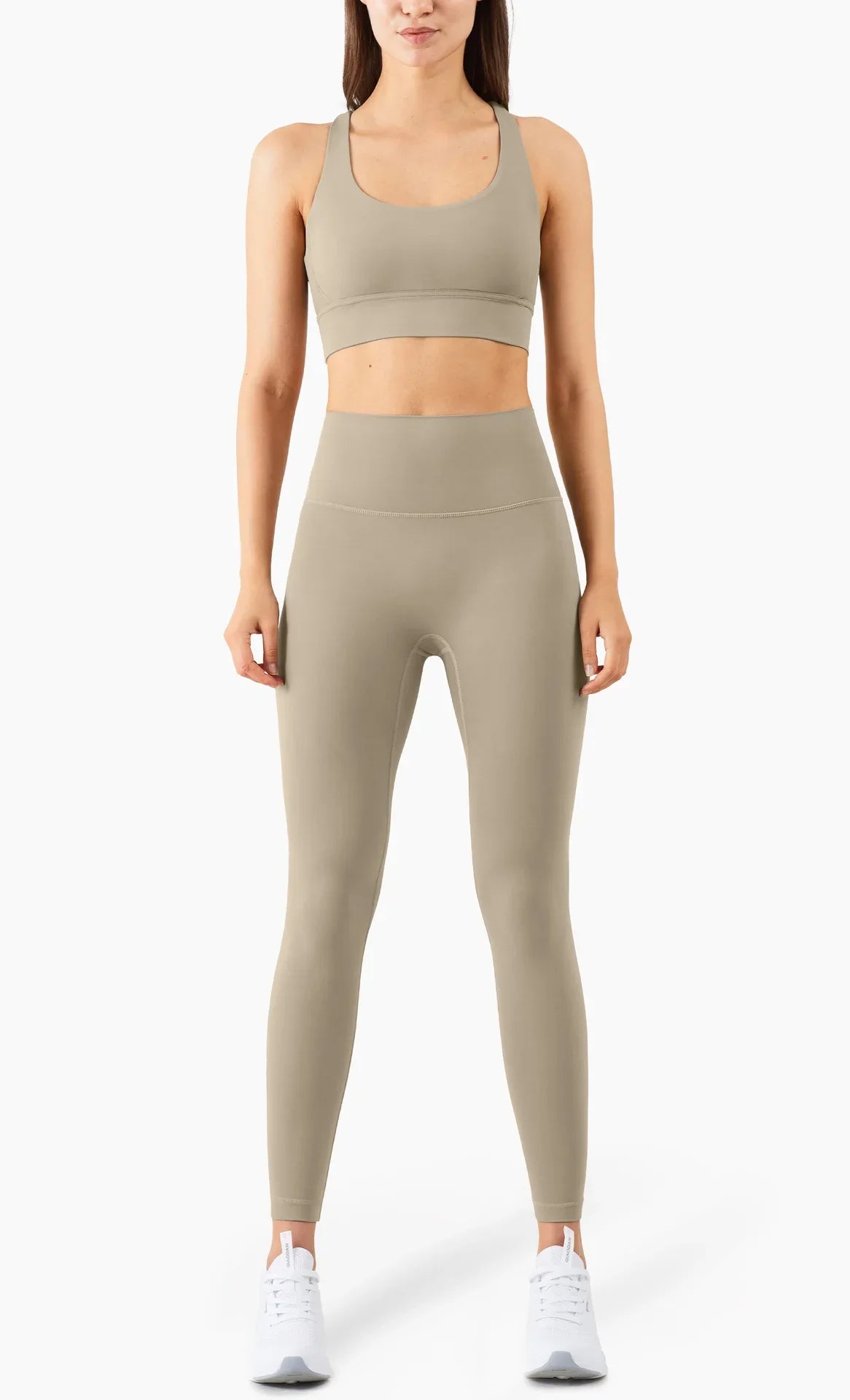 Summer New 2 Piece Yoga Clothes  Women's Tracksuit Athletic Cross Back Nylon Yoga Top Women Sports Bra Leggings Pilates Fitness