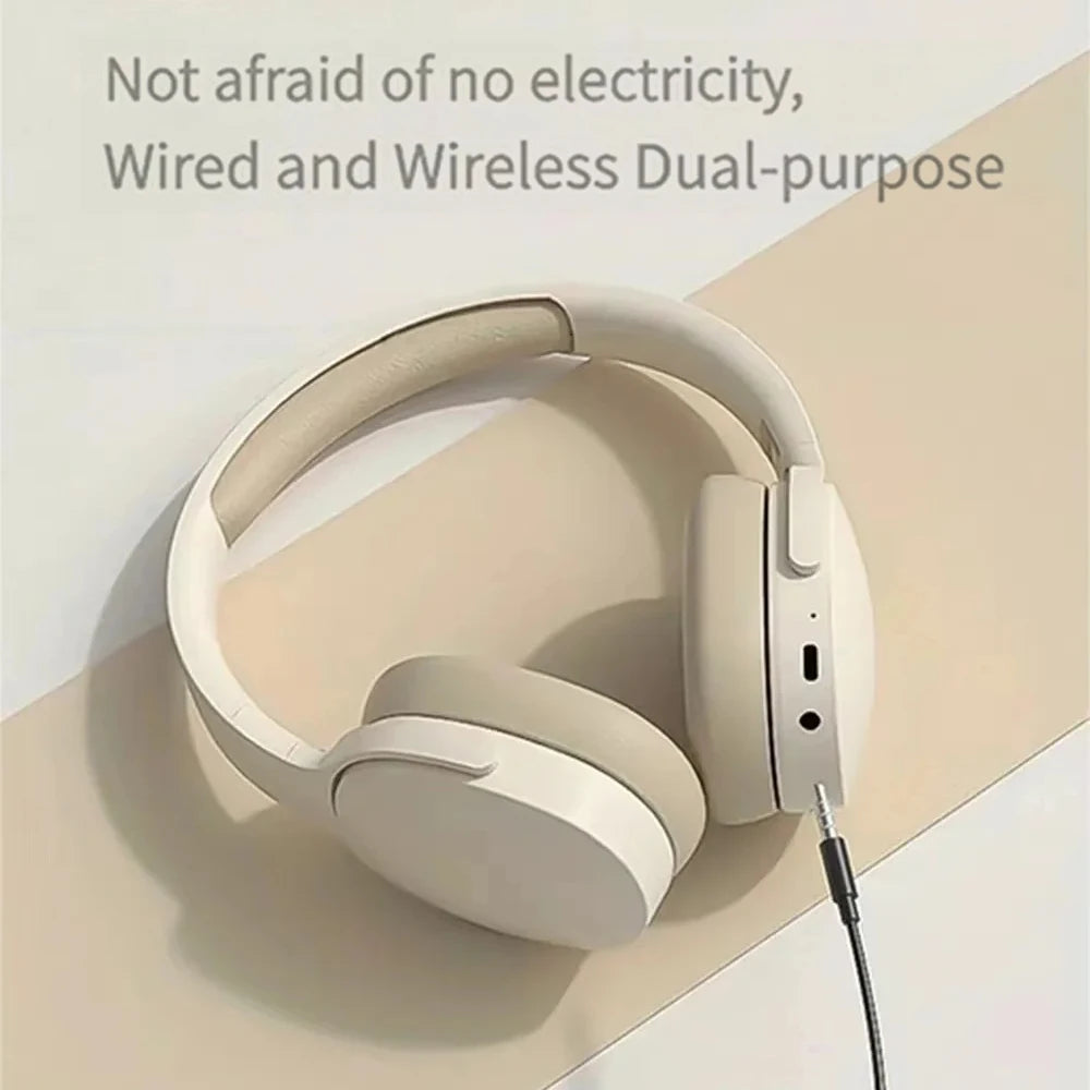 Bluetooth 5.3 Headsets Gaming Headphones Dual Mode Wireless Earphones Foldable Noise Reduction