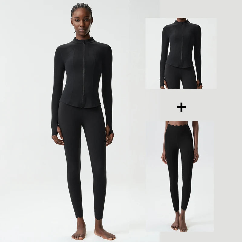 2/3 Pces Fitness Yoga Set Women Solid Color Gym Running Suit Stretch Soft Workout Clothes Female Breathable Quick Dry Sportswear